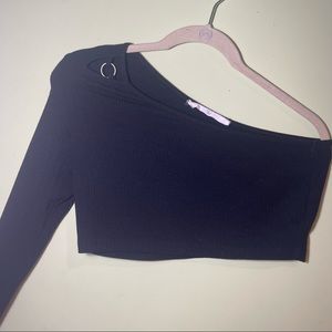 EMMA&SAM ONE SHOULDER RING LONG SLEEVE TOP